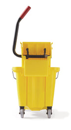 WaveBrake 26QT Side-Press Mop Bucket, Yellow