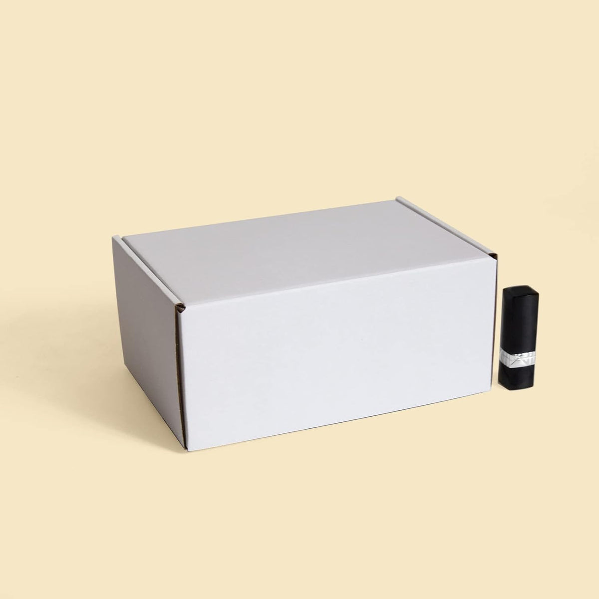 9x6x4 Inches Shipping Boxes Pack of 25, White Corrugated Cardboard Boxes for Small Bussiness