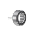 uxcell 63005-2RS Deep Groove Ball Bearings 25mm x 47mm x 16mm Double Sealed Chrome Steel Z2 ABEC1
