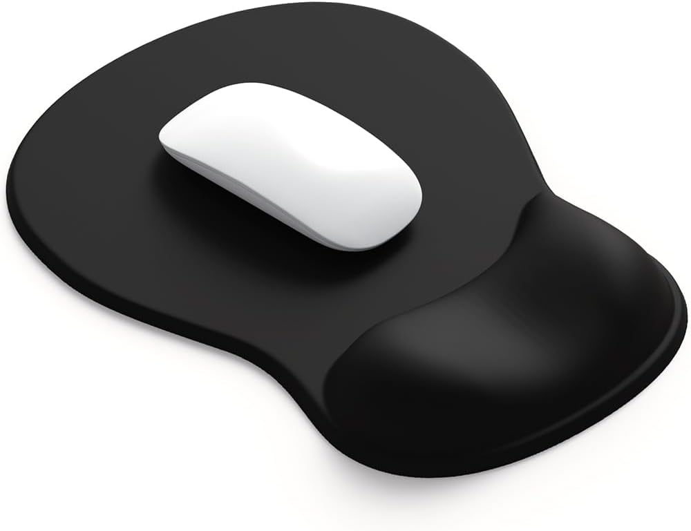 ErgoComfort Gel Wrist Rest Mouse Pad-Ergonomic Office Mousepad with Wrist Support-Non-Slip, Design Desk Accessories