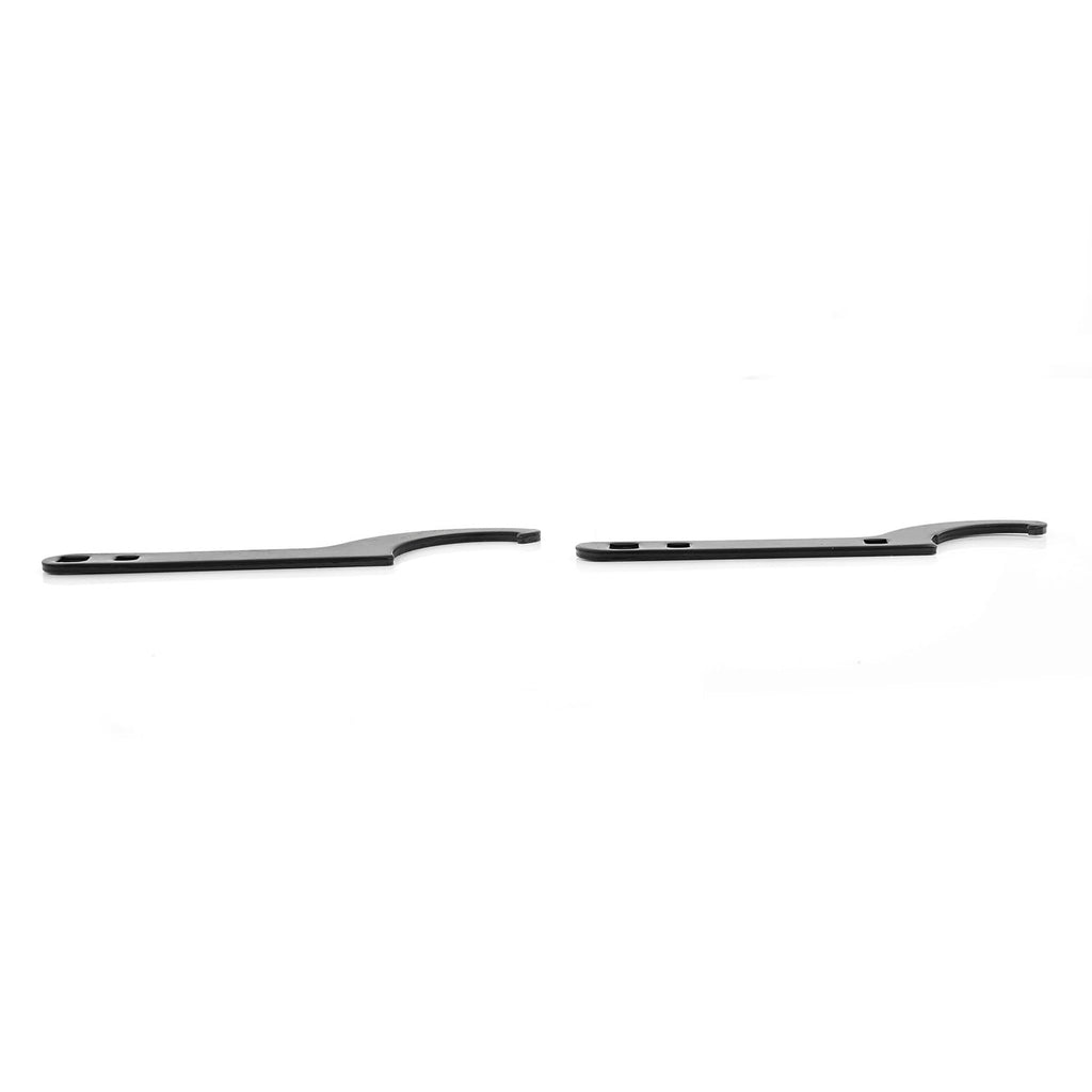 FAPO 2 Pcs Universal Coilover Shock Adjustment Tool, Steel Spanner Wrenches C-Shape Hook for Suspension Lowering Kits