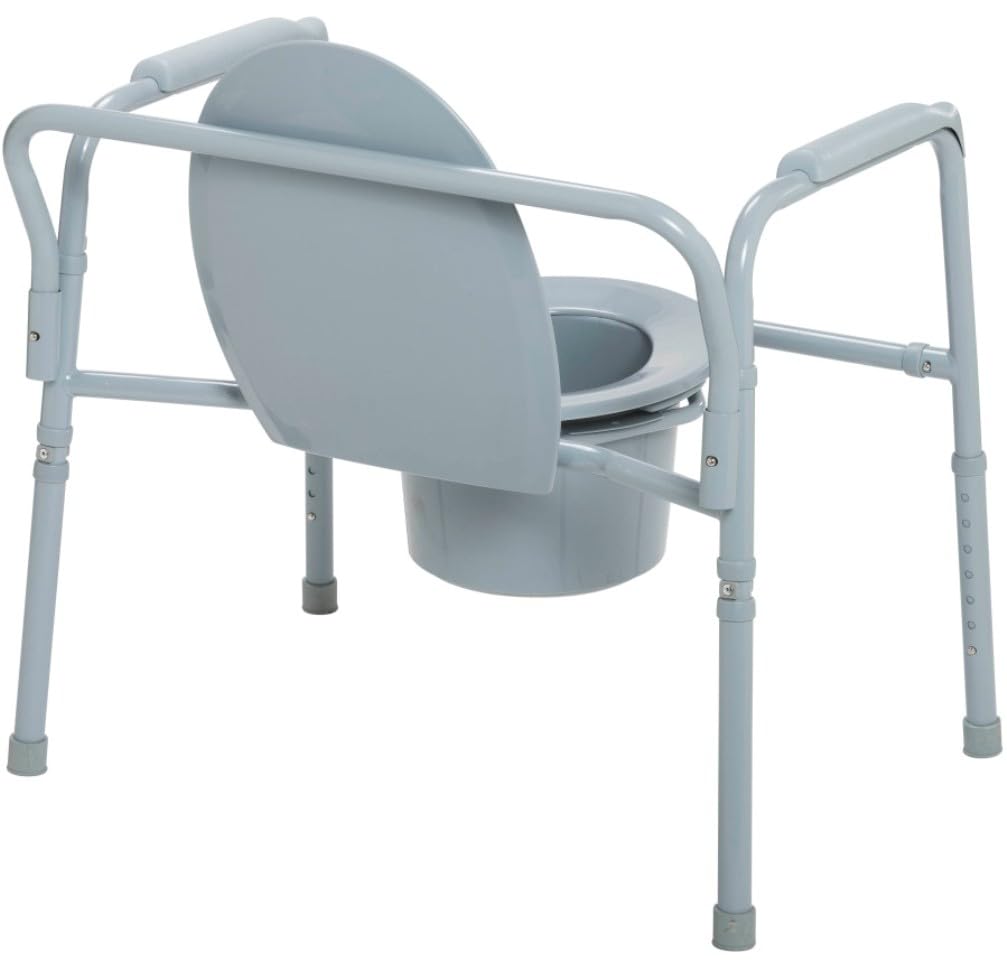 Heavy Duty Bariatric Folding Bedside Commode Seat