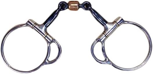 251 3-Piece Trail Dee Bit | Stage A Training Bit with 5" Sweet Iron Copper Mouth, Roller, Smooth Snaffle & 3" Dee