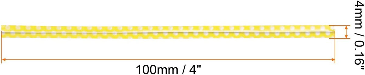 500pcs Bag Twist Ties 4" Reusable Plastic Twist Ties Wire Cable Ties for Party Bread Candy Cake, Yellow