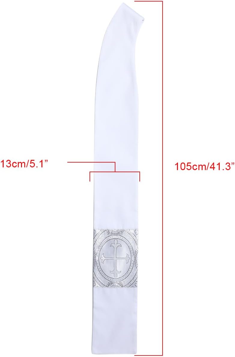 Church Pastor Chasuble Stole with Cross Pattern