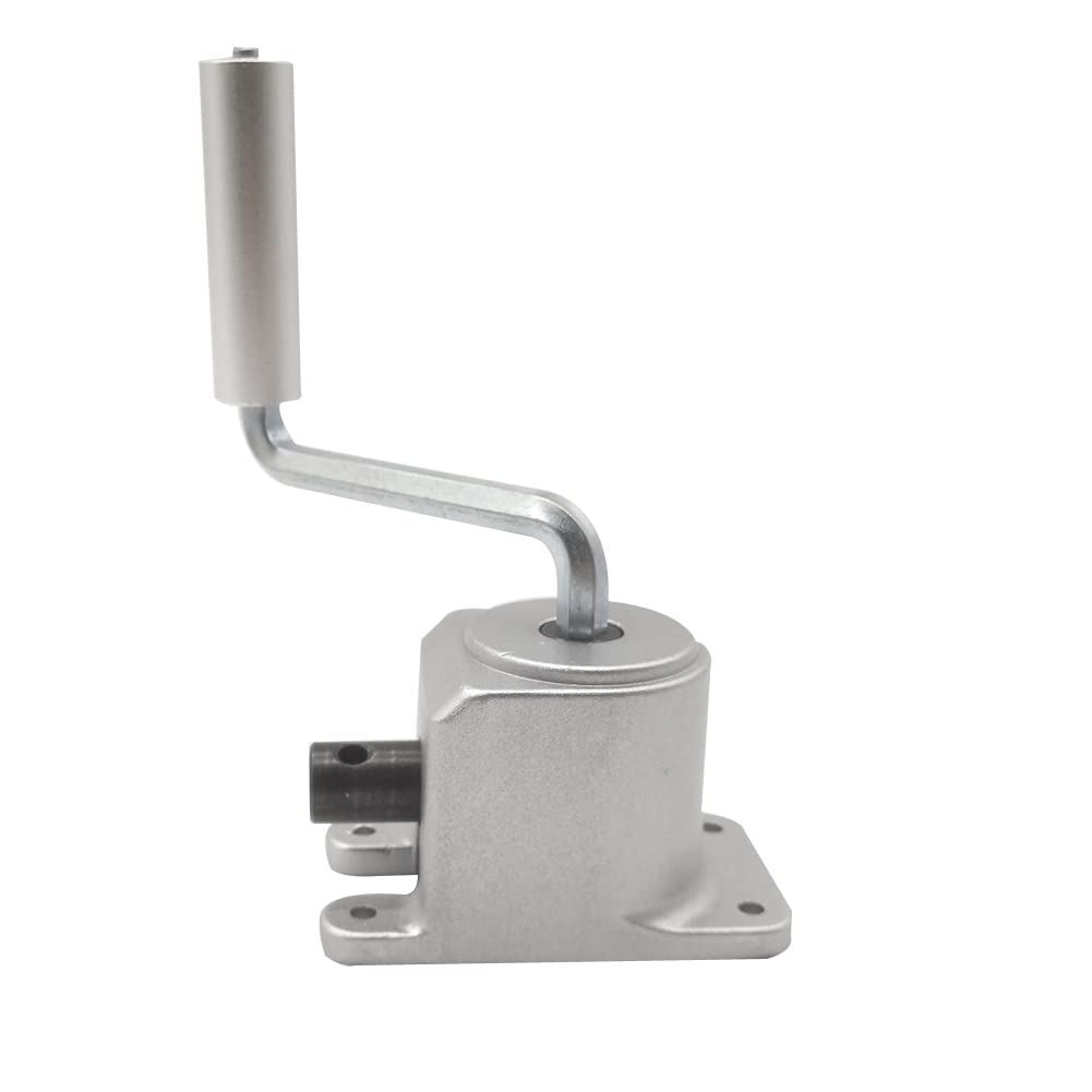 1:1 Manual Right Angle Tapered Bevel Gearbox with Handle 1.5 Module 20 Teeth 90° Angle Drive Steering Gear Device Simple Mechanical DIY Module with 15mm Shaft