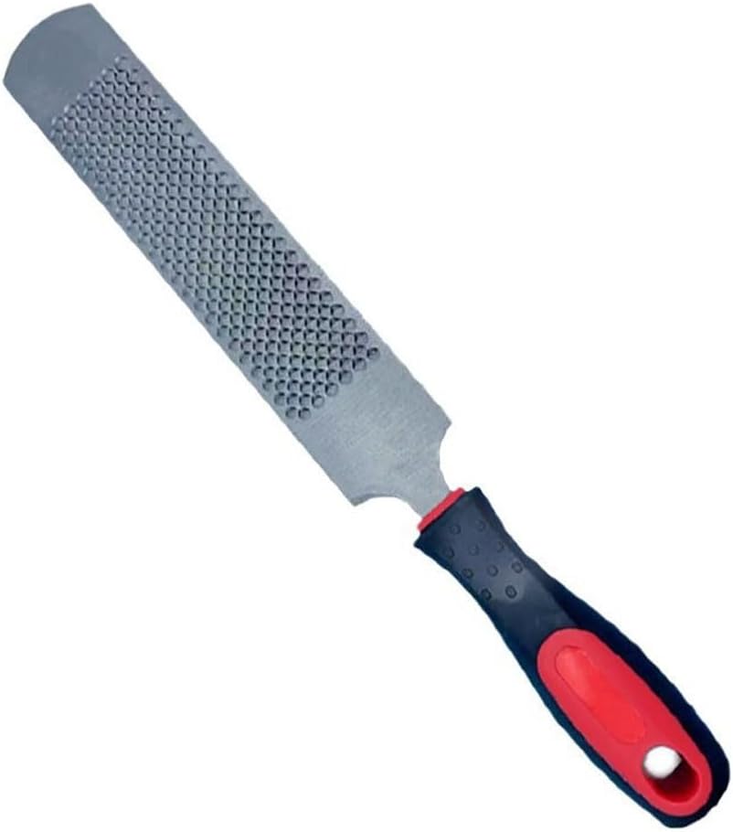T12 Carbon Steel Horse Hoof Rasp - 14" Professional Farrier Tool with Non-Slip Rubber Handle for