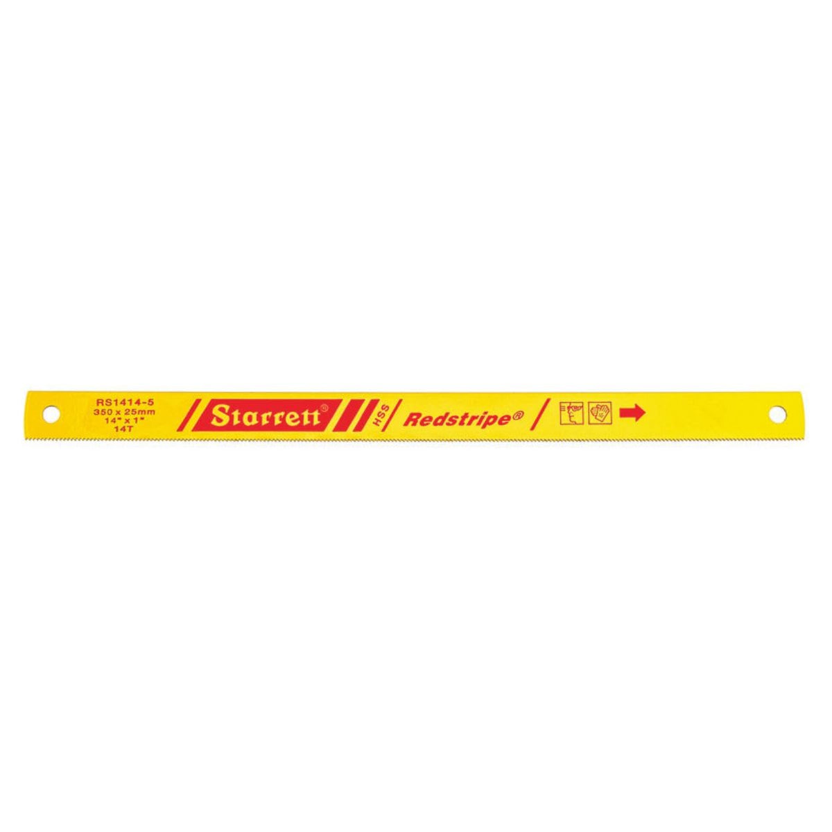 Starrett Redstripe Power Hacksaw Blade, 14" L x 1" W x .050" T