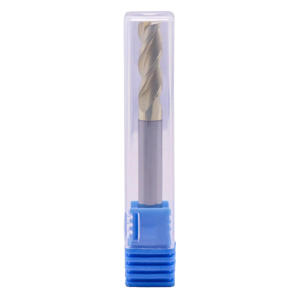 BestParts 1/4" 3 Flute Solid Carbide End Mill for Aluminum - ZrN Coated