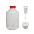 3 Gallon PET Wide Mouth Fermonster with Airtight Lid, #10 Drilled Stopper & Twin Bubble Airlock | BPA-Free