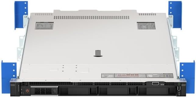 RackSolutions 1U 4 Post Sliding Rail Kit - Compatible with Dell PowerEdge R340, R440, R640 Servers