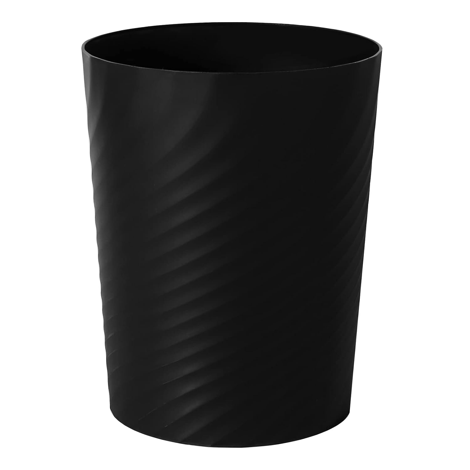 Plastic Small Bathroom Trash Can Wastebasket Garbage Can, Black | Easy to clean, Bathroom, Laundry Room, Kitchen