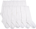 Girls Classic Uniform Knee-High School Socks (12-Pack), #3102_WhiteM