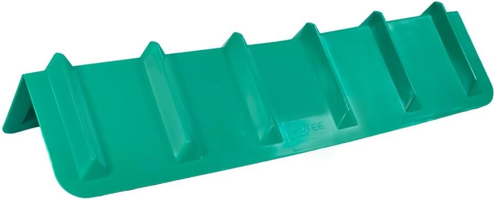 8"x8"x36" Green Flatbed Corner Protector - V Shaped Edge Guard for Tie-Down Winch & Ratchet Straps - Plastic Corner