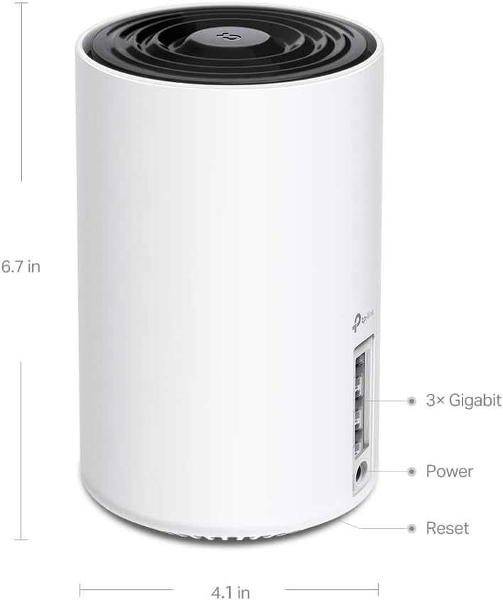 Deco XE75 Pro AXE5400 Tri-Band WiFi 6E Mesh System (2-Pack) | One 2.5 Gbps WAN/LAN Port, two 1 Gbps LAN Ports, Covers