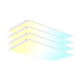 2x4 LED Flat Panel Light LED Drop Ceiling Light Fixture, 5 CCT 5000K Adjustable & 5 Wattage Selectable Recessed