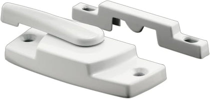 F 2768 Sash Lock, 2-1/4 In. Hole Centers, Fits Single and Double Hung Windows, Diecast, White (Single Pack)