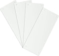Blank Aluminum Sign - Sign Blanks - White - 9.84" Height, 3.94" Width, Aluminum - Pack of 4 (9.84 X 3.94inch, white)