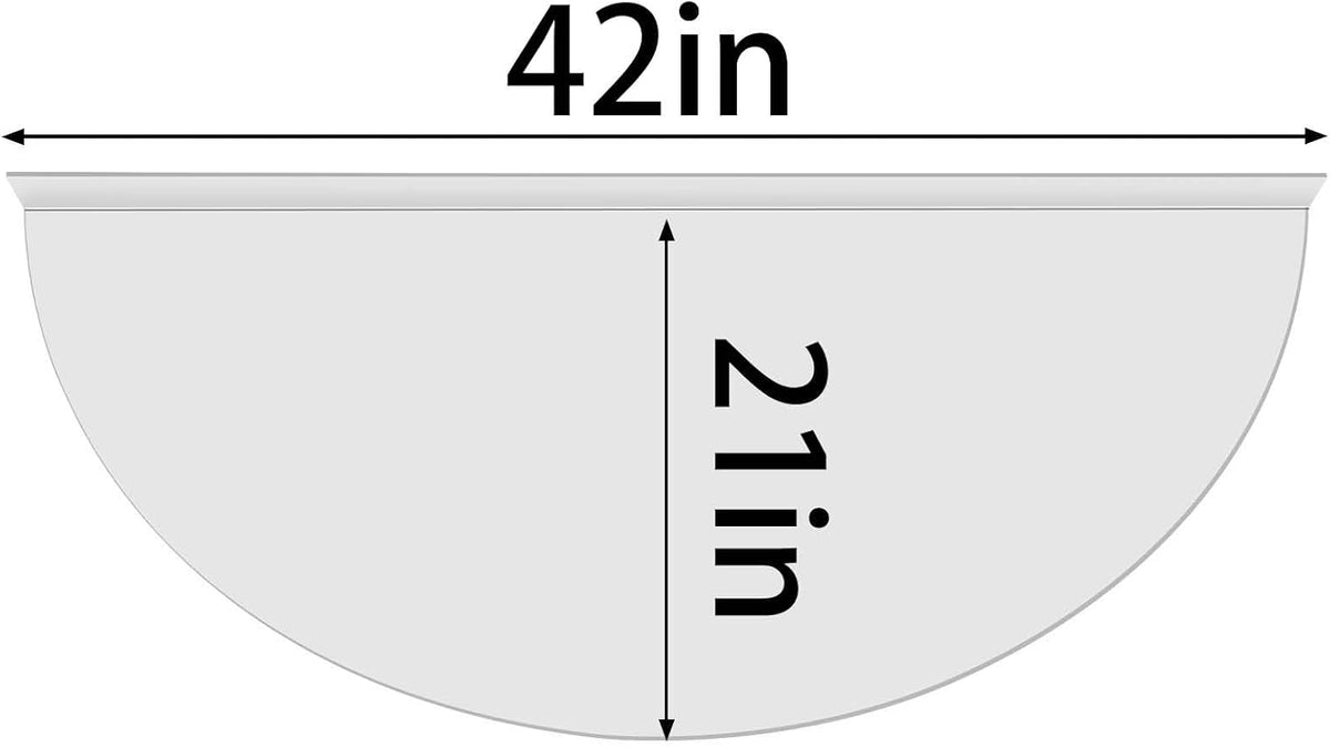 Clear Basement Window Well Covers Outside 42" X 21", Heavy-Duty Polycarbonate Egress Window Well Covers, UV