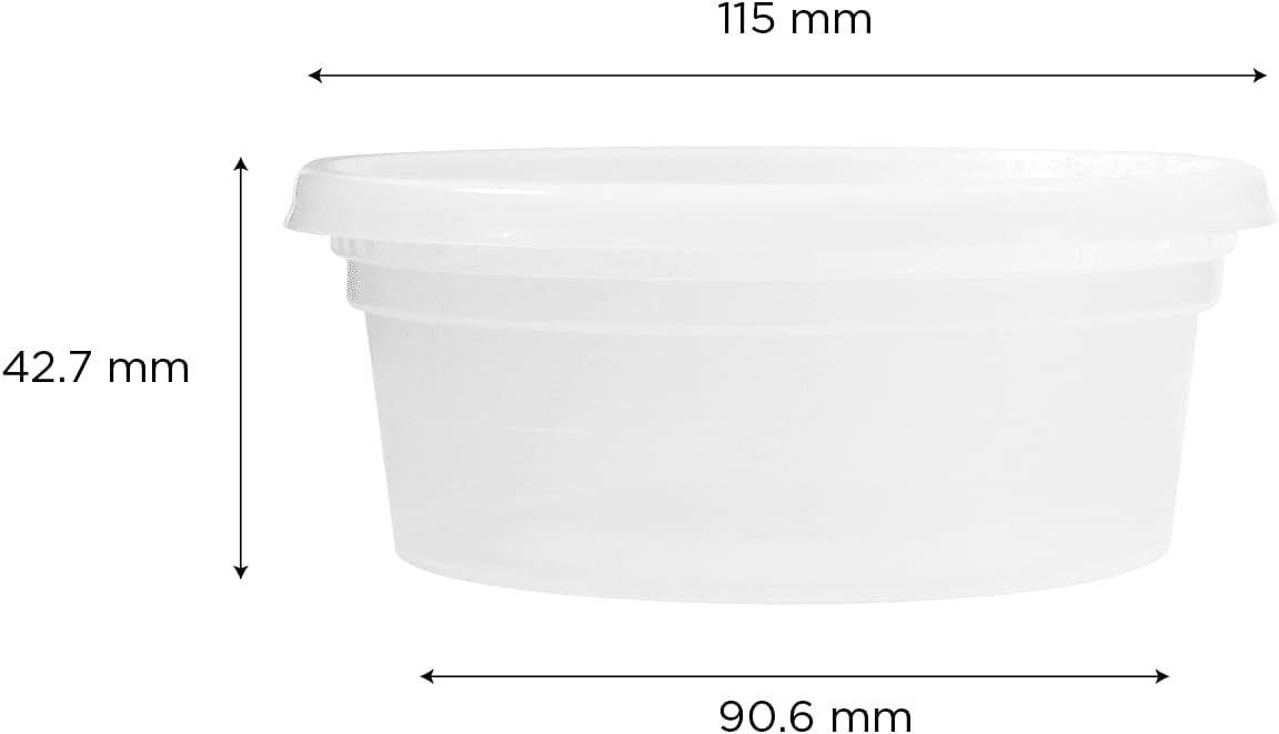 [8oz - 240 ct] Clear PP Injection Molded Round Deli Containers with Lids (FP-IMDC8-PP)