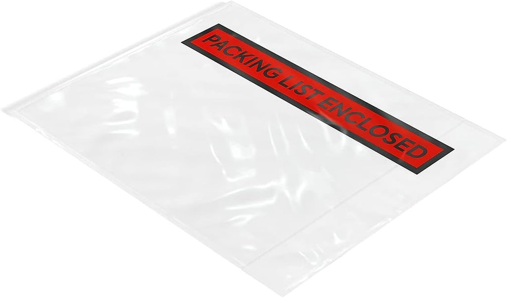 Red Panel Packing List Envelopes, 4.5x5.5 Inch, 1000/Ctn
