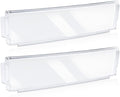 [Upgraded] WR71X10761 Fridge Shelf Trim (Clear) for GE Refrigerators, Door Shelf Insert Module Replacement Part, Replaces WR71X10289, AP4327432 (2 Pack)