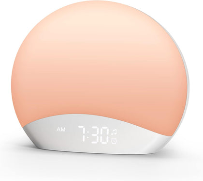 Sound Machine Sunrise Alarm Clock with Night Light for Bedrooms | 26 Nature Inspired Sleep Sounds, 0-100% Dimmable