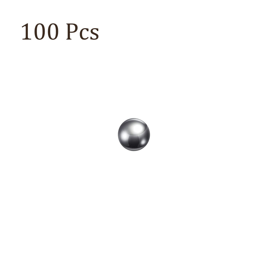 Kozelo 100pcs Precision Balls - [6mm] 304 Stainless Steel for Bearings Use, Solid