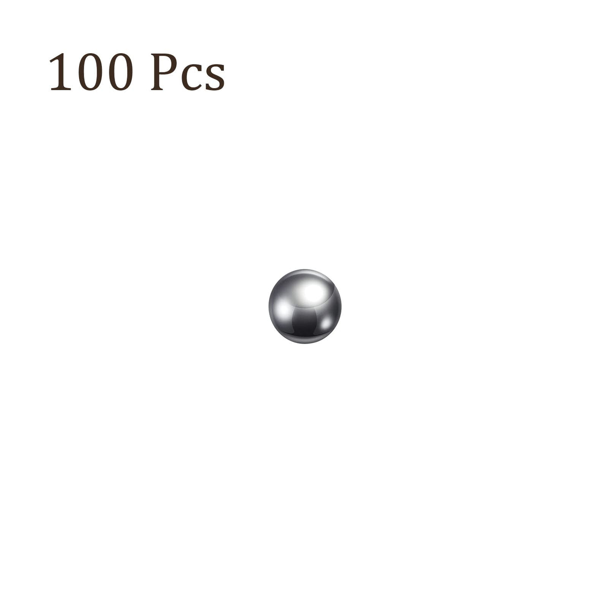 Kozelo 100pcs Precision Balls - [6mm] 304 Stainless Steel for Bearings Use, Solid