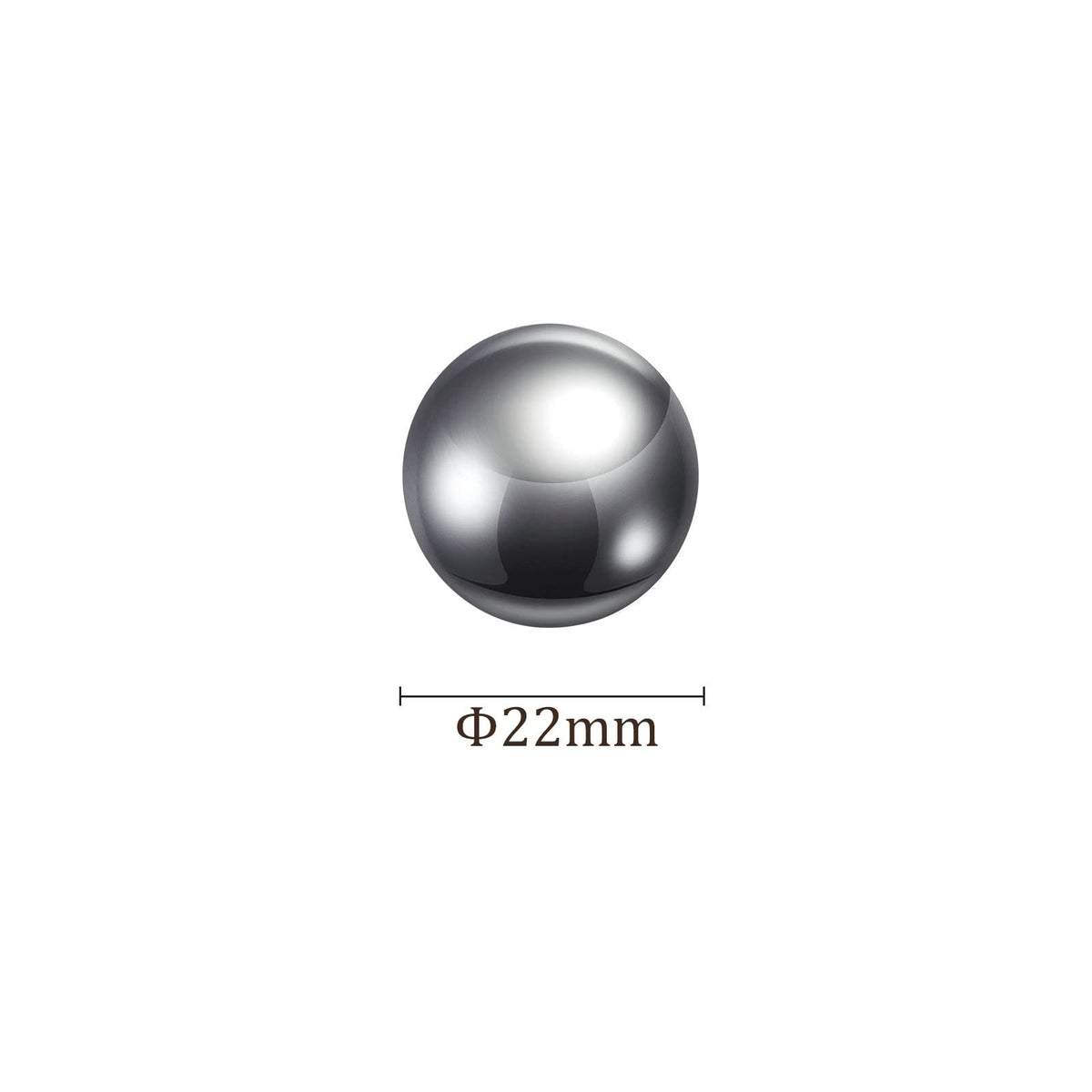 Kozelo Precision Balls - [22mm] 304 Stainless Steel for Bearings Use, Solid