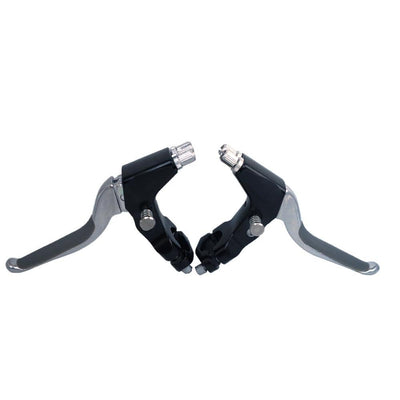 zeroedge Aluminum Alloy Dual Cable Actuated Bicycle Brake Lever for Recumbent Quad Trike 3 Wheels Bike Three Wheels Tricycle with Parking Button (Right)