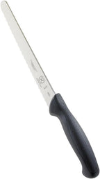 M23208 Millennia Black Handle, 8-Inch Wavy Edge Wide, Bread Knife