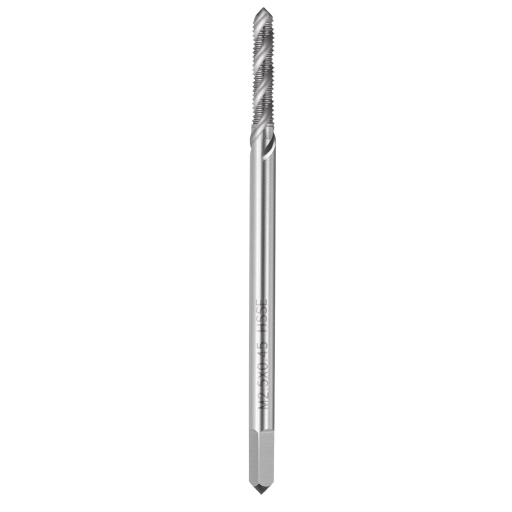 M2.5 x 0.45 Spiral Flute Thread Tap M35 High Speed Steel Polished