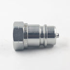 2 Sets 1/2'' NPT Ag Poppet Valve Tractor Hydraulic Quick Connect Coupling Quick Coupler ISO7241-A/ISO5675 W/Dust Caps Replace 6600 Series