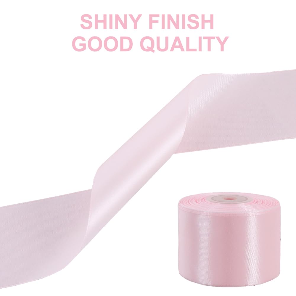 Satin Ribbons Pink 2 Inch 25 Yard for Gift Wrapping and Crafts