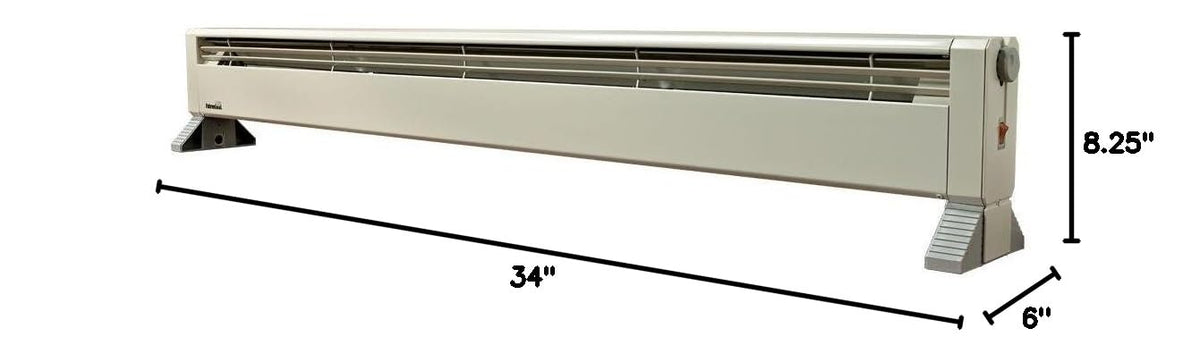 FHP1500T 58 in. 1,500-Watt Electric Hydronic Portable Baseboard Heater