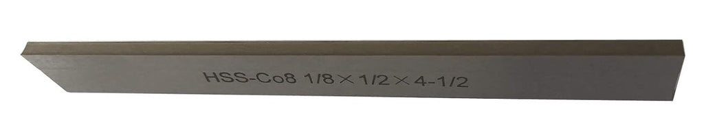 8% Cobalt Lathe Parting Cut Off Blade, 1/8" x 1/2" x 4-1/2"