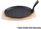 12-5/8" x 9" x 3/4" Oval Shape Wooden Fajita Underliner- Fajita Sizzle Griddle Wooden Base Fits 8-7/8" x 5-7/8"