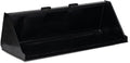 Titan Attachments 72" Skid Steer Dirt Bucket, 3/16" Thick Structural Steel, Universal Quick Tach Material Bucket with
