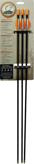 Youth Safety Glass Arrows, Durable & Splinter-Free Fiberglass Arrows, Nocks and Points Included, Pre-Fletched with