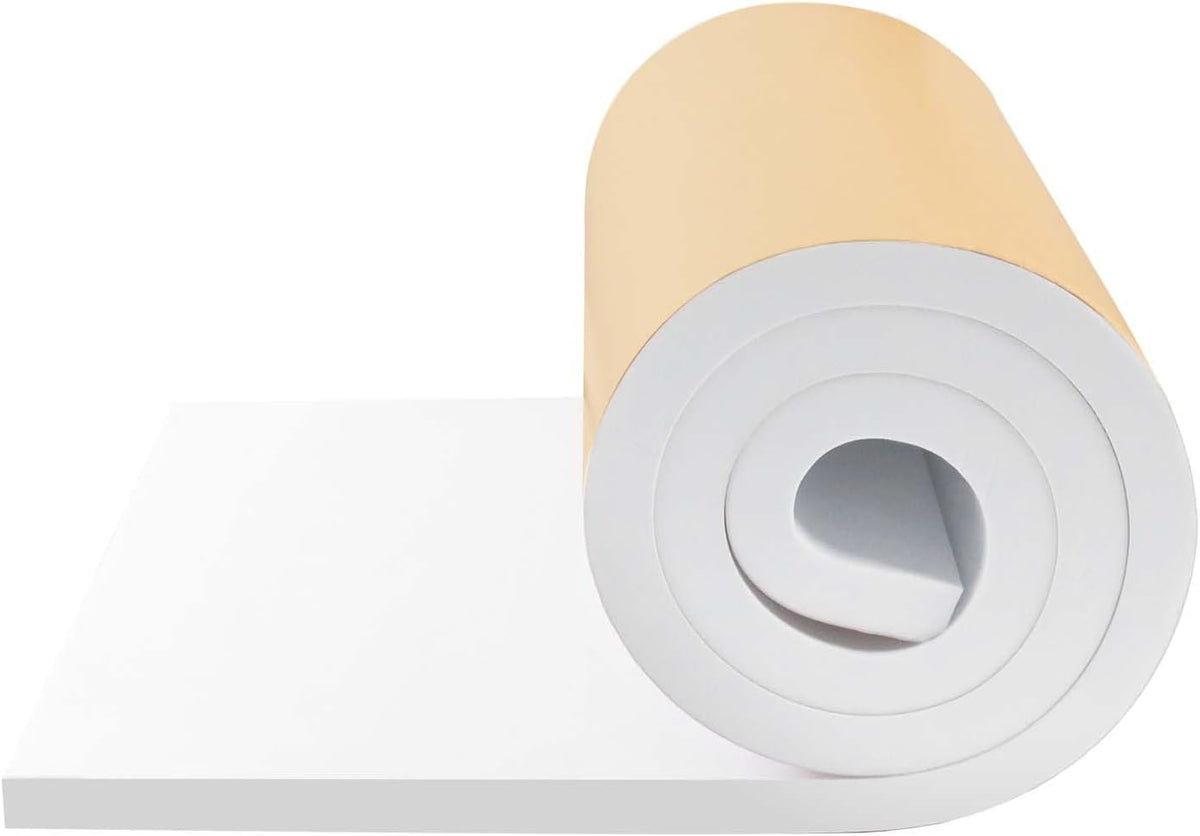 Neoprene Foam Padding with Adhesive Closed Cell Foam, White