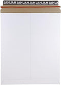Stay-Flat Photo Mailer Envelopes with Peel & Seal Closure - 11 x 13 1/2 - White - 6 Rigid Mailers/Pack