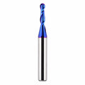 CNC Router Bits 1/4" Shank 1/8" Cutting Dia Ball Nose Spiral End Mill
