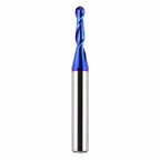 CNC Router Bits 1/4" Shank 1/8" Cutting Dia Ball Nose Spiral End Mill
