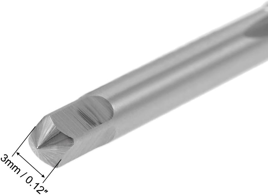 uxcell Machine Tap #8-32 UNC Thread 2B Class 3 Flutes High Speed Steel Screw Threading Tap Tapping Tool 5pcs