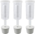 3ct. - 3 Piece Airlock with #7 Stopper - Set of 3 (Cylinder Airlock)