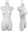 Women's Torso Female Plastic Hanging Mannequin Body Form White - Sold in Sets of 1, 2 , 3, and 4 (1)