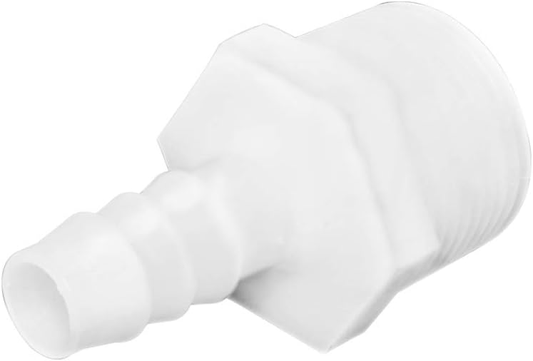 Plastic Hose Barb Fittings 3/8" Barb X 1/2" NPT Male Thread Adapter Connector Pipe Fittings (pack of 6)