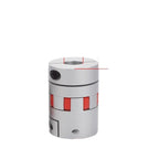 Jaw Type Coupler D65 L110 Aluminum Plum Flexible Shaft BW Coupling Motor Connector Solid Rubber Pad(15x25mm)
