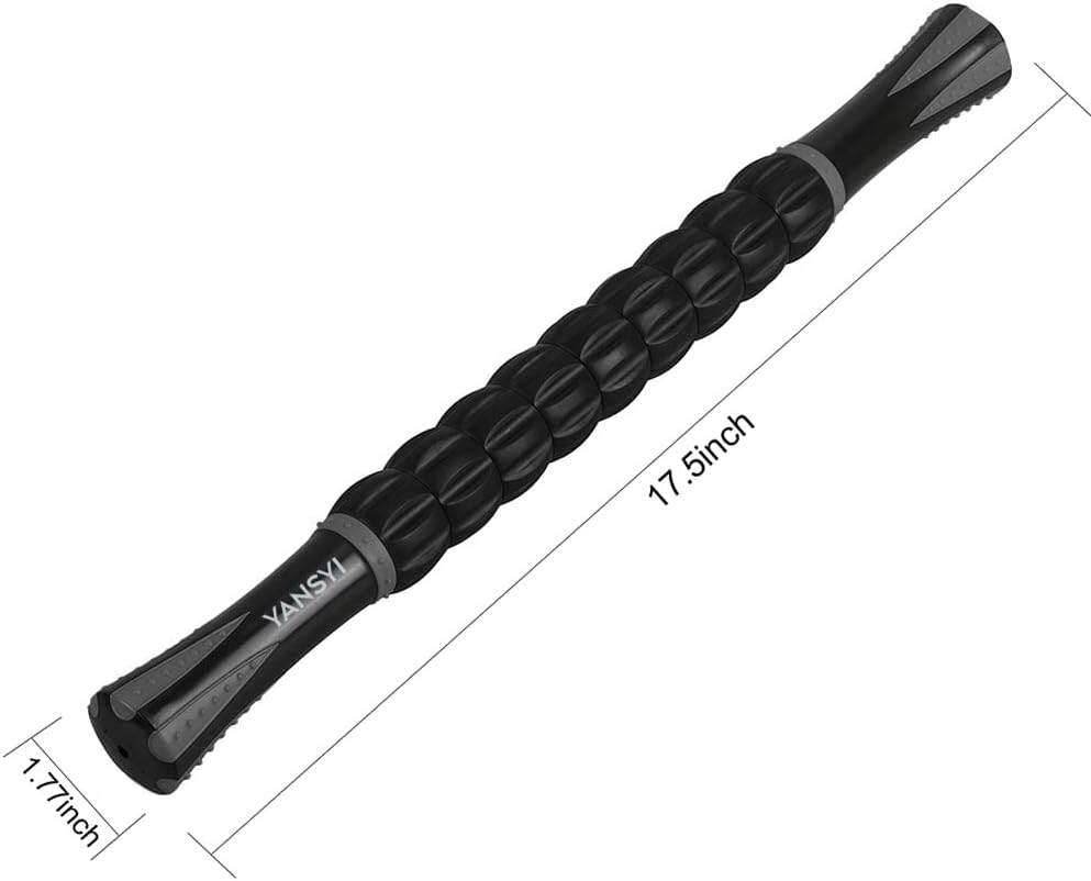 Professional 9-Roller Deep Tissue Massage Stick - Portable Muscle Recovery Roller for Athletes, Relieves Post-Workout